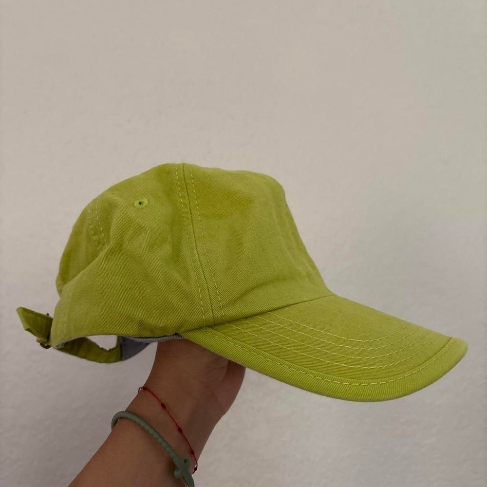 Lime green cap